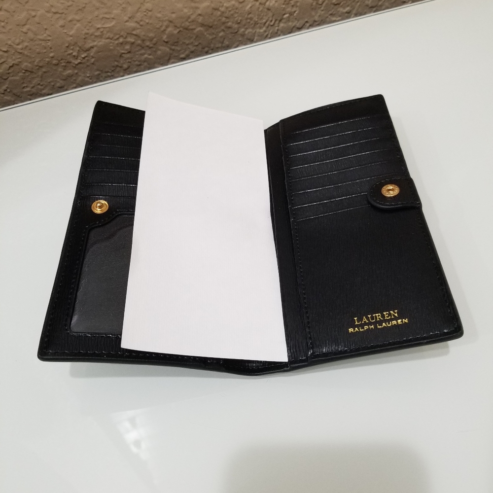 Ralph Lauren Saffino slim leather wallet